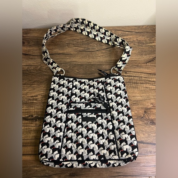 Vera Bradley Crossbody Bag – Dog Print – Adjustable Strap - Picture 1 of 3